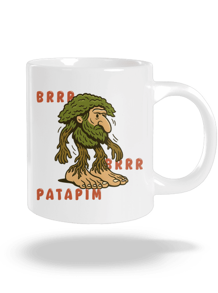 Brrr Brrr Patapim – Italian Brainrot velký hrnek White