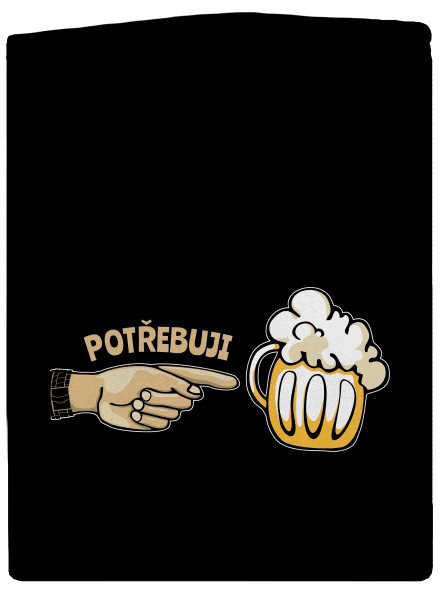 Rodinné potřeby pánská mikina na zip Black