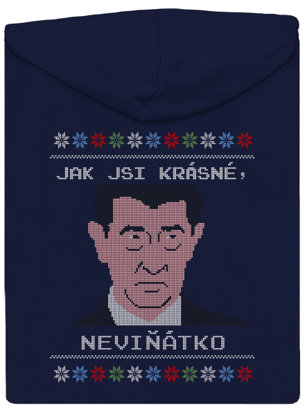 Neviňátko pánská mikina na zip Navy