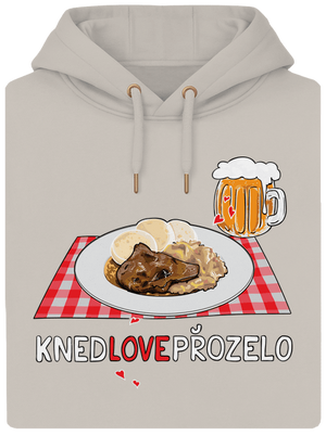 Knedlo vepřo zelo unisex mikina premium Pastel Macchiato