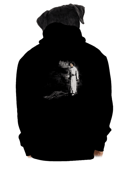 Luke a Leia pánská mikina na zip Black