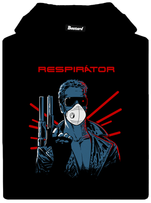 Respirátor pánská mikina klokanka Black