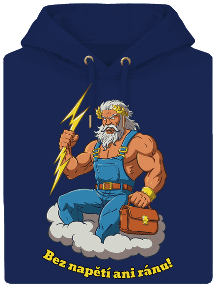 Bez napětí ani ránu unisex mikina premium Navy