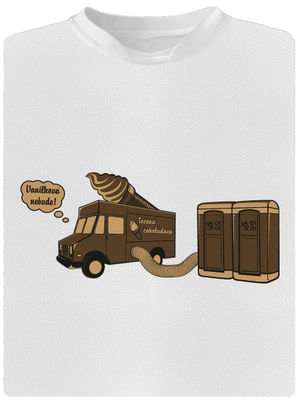 Točená čokoládová dětské sportovní tričko White