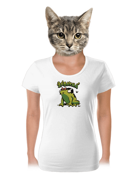 Žábavní dámské tričko White