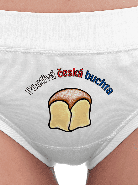 Poctivá buchta a klobása dámské kalhotky White