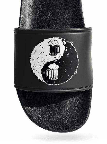Jin Jang pivo pantofle Black