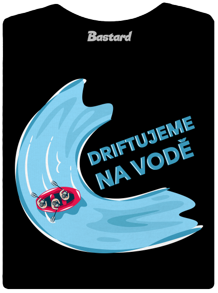 Driftujeme na vodě dámské tričko Black