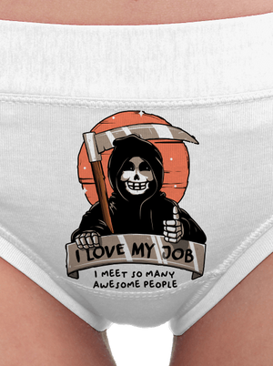 I love my job dámské kalhotky White
