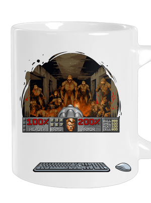 B17: Doom velký hrnek White