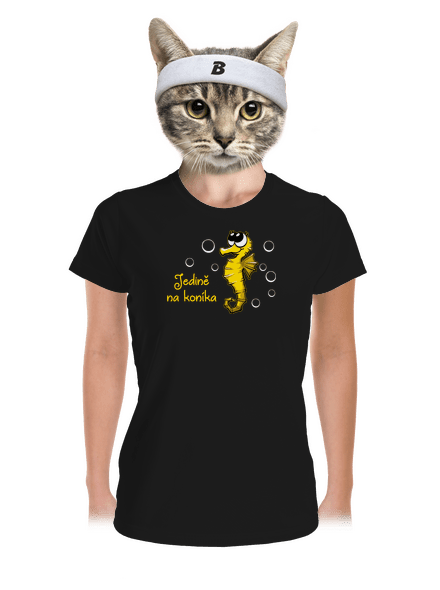 Na koníka dámské sportovní tričko Black