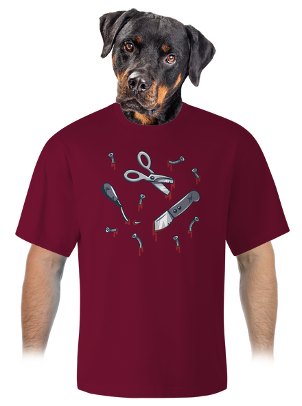 Halloween nářadí unisex tričko oversized Garnet
