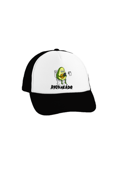 Avokakádo kšiltovka truckerka Black cap