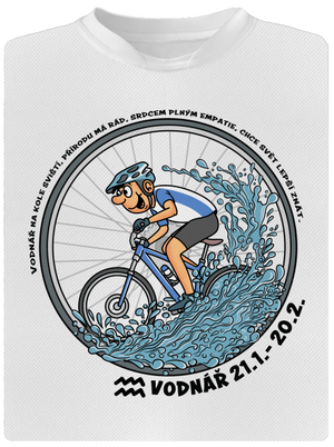 Cyklistický horoskop: Vodnář dětské sportovní tričko White