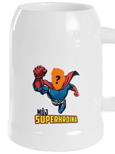 Můj superhrdina půllitr White