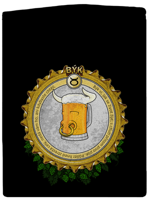 Pivní horoskop: Býk pánská mikina na zip Black