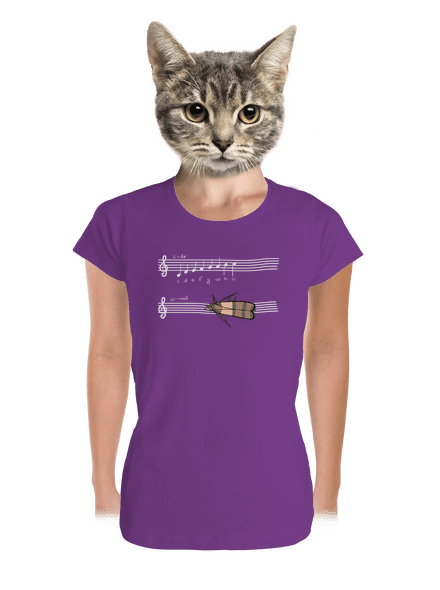 A - moll dámské tričko premium Purple