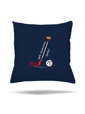 Král zahnutých čepelí - florbal polštář Dark Navy