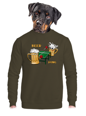 unisex mikina bez kapuce