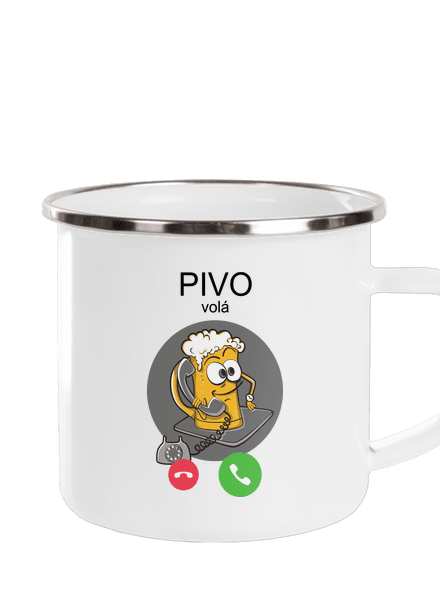 Pivo volá plecháček White