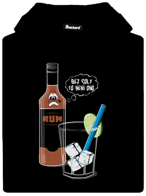 Rum a Cola pánská mikina klokanka Black