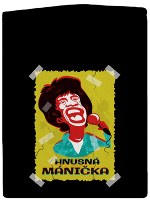 Mánička pánská mikina na zip Black