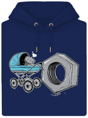 Správná matka unisex mikina premium Navy