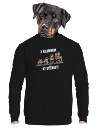 unisex mikina bez kapuce