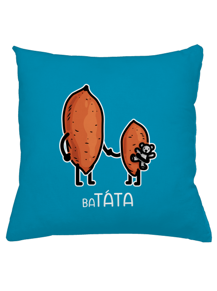 Batáta polštář Blue Turquoise