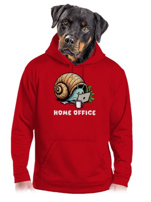 Šnekův home office pánská mikina klokanka Red