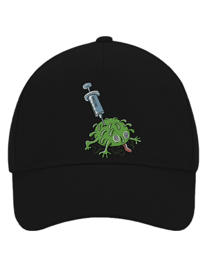 Zapíchlý covid kšiltovka baseballka Black