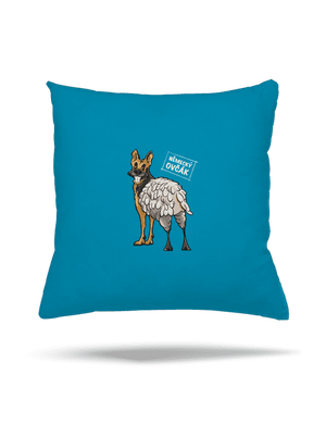 Německý ovčák polštář Blue Turquoise