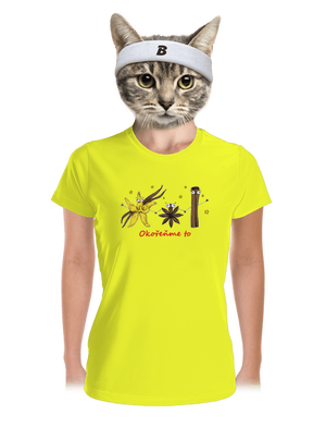 Okořeňme to dámské sportovní tričko Neon Yellow