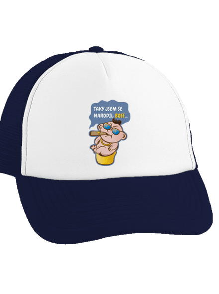 Boss kšiltovka truckerka French Navy cap