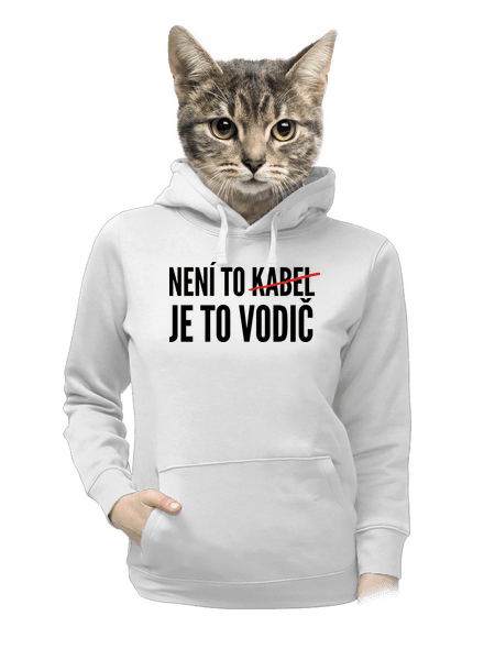 Je to vodič dámská mikina klokanka White