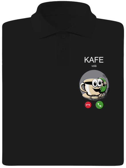Kafe volá pánská polokošile Black