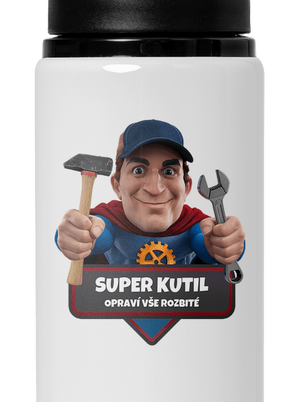 Super táta lahev na vodu White