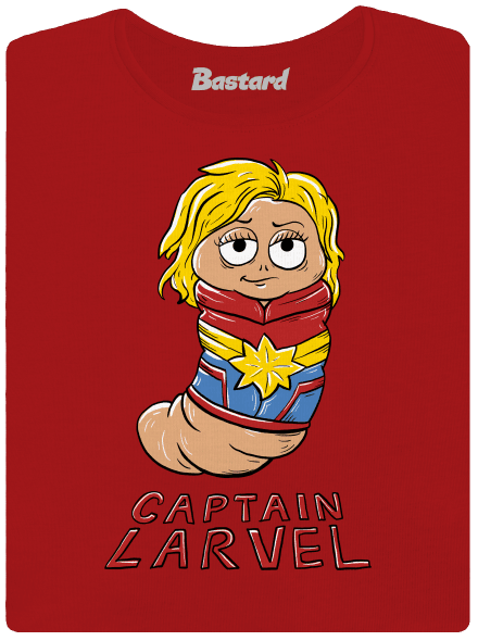 Captain Larvel dámské tričko premium Red Mal