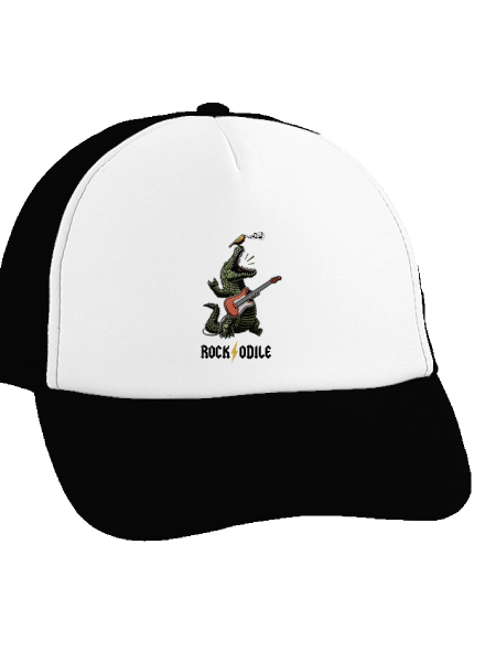 Rockodile kšiltovka truckerka Black cap