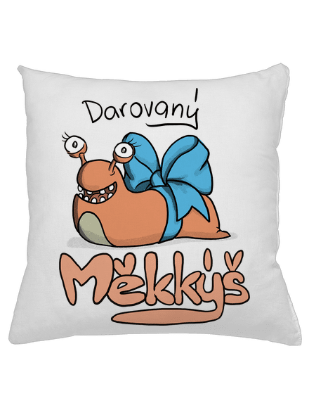 Darovaný měkkýš polštář White