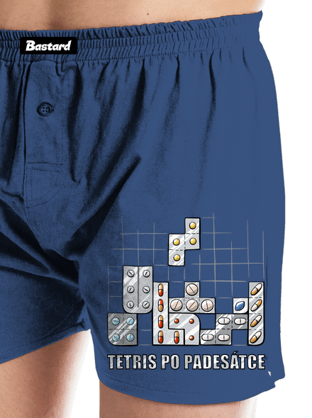 Tetris pánské trenky Blue