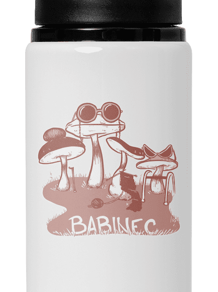 Babinec lahev na vodu White