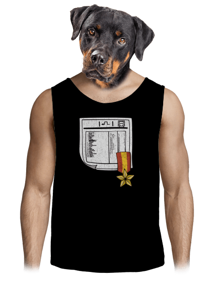 Jízdní řád pánské tílko Black
