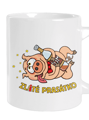 Zlité prasátko velký hrnek White