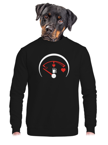 Plnou prosím unisex mikina bez kapuce Black