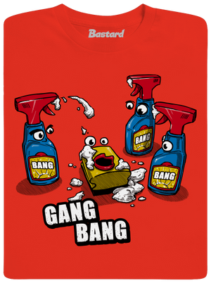 Gang bang pánské tričko Fiery Red