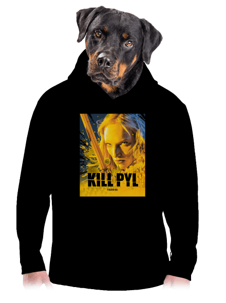 Kill pyl pánská mikina klokanka Black