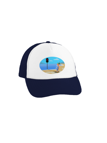 Bezpečné plavání kšiltovka truckerka French Navy cap