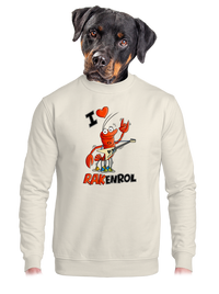 unisex mikina bez kapuce