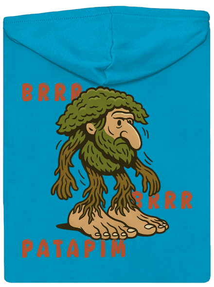 Brrr Brrr Patapim – Italian Brainrot dámská mikina na zip Blue Atol